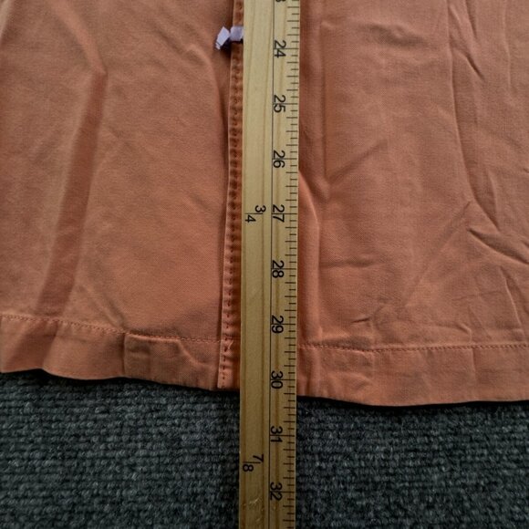 Tommy Bahama Short Sleeve Button Up Shirt Adult XL Orange 100% Silk Solid - Picture 4 of 16